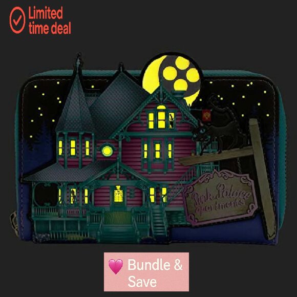 Glow-in-the-Dark Zip Around Wallet, 4 Card Slots, Vegan Leather - Picture 3 of 6